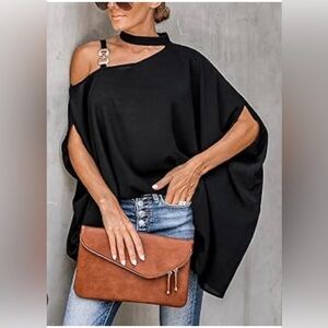 CUPSHE Women Blouse Dolman Short Sleeve Off the Shoulder